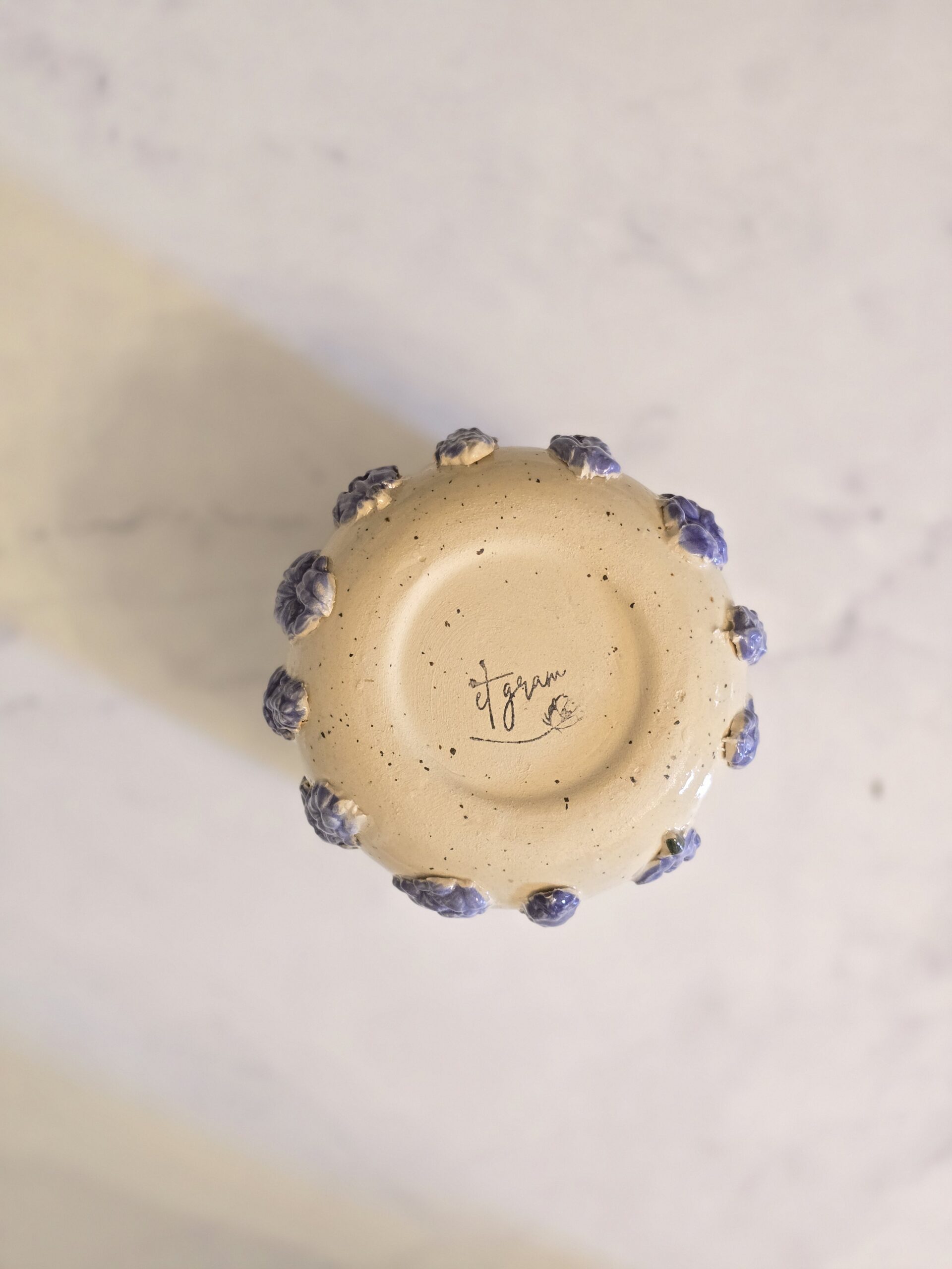 Kop/urtepotteskjuler med lavendel - Billede 2