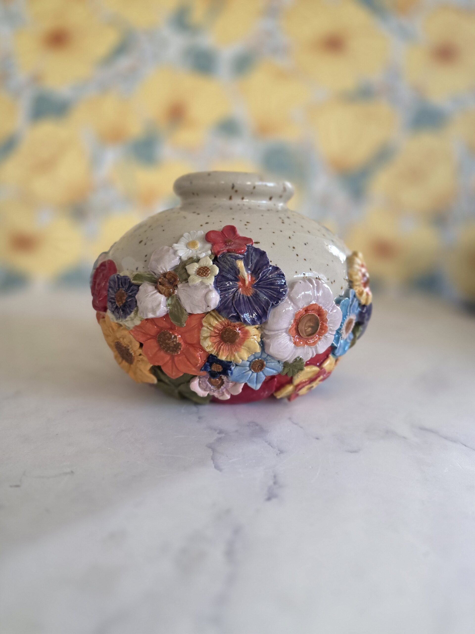 Et Gram Vildere rund vase prikket - Billede 2