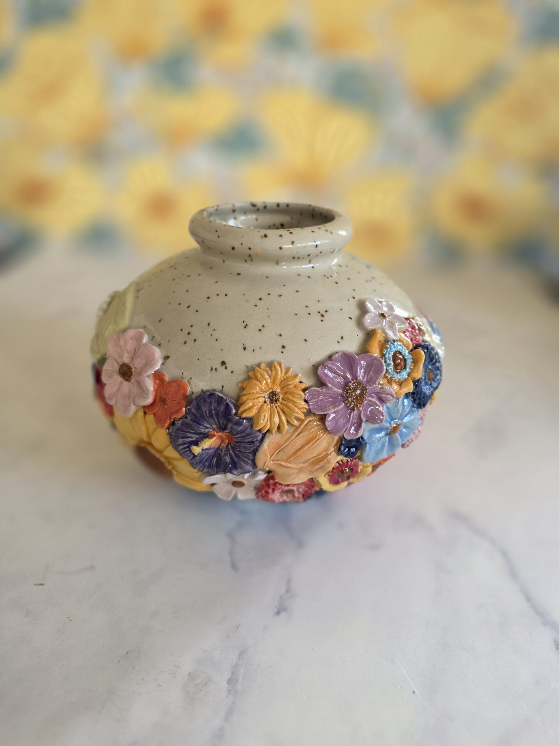Et Gram Vildere rund vase prikket - Billede 3