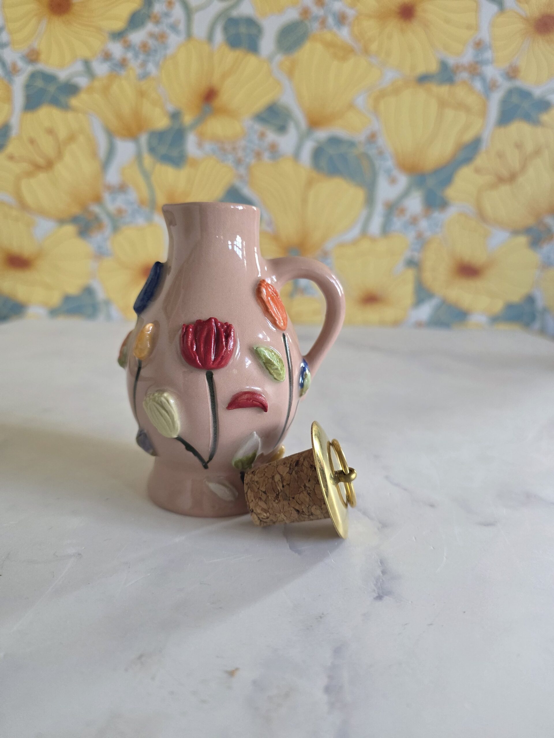 Tulipaner lille kande/flaske - Billede 2